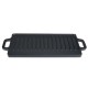 Dobbeltsidet støbejernsgrillplade, 33x20 cm |  |  |