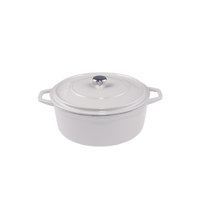 Dyb støbejernsgryde Solagio, Ivory, Ф12 - Støbejernsgryde