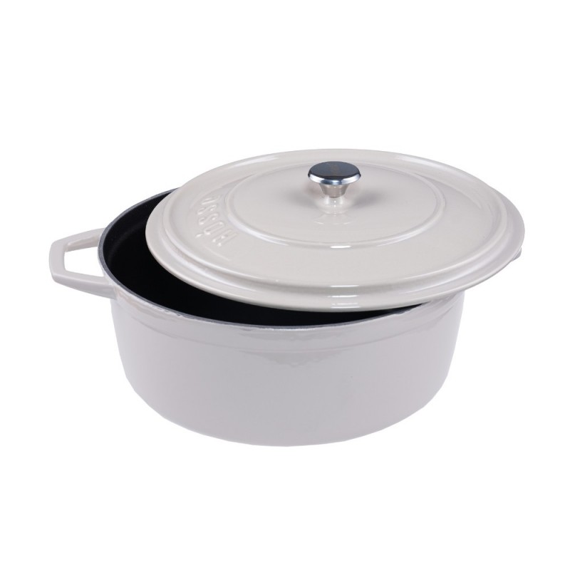 Dyb støbejernsgryde Solagio, Ivory, Ф24 - Støbejernsgryde