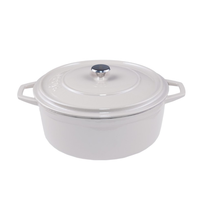 Dyb støbejernsgryde Solagio, Ivory, Ф24 - Støbejernsgryde