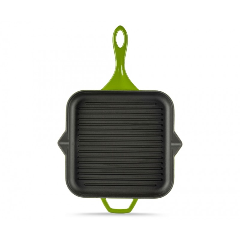 Emaljeret støbejernspande til grill Solagio, Bamboo, 28x28cm - 