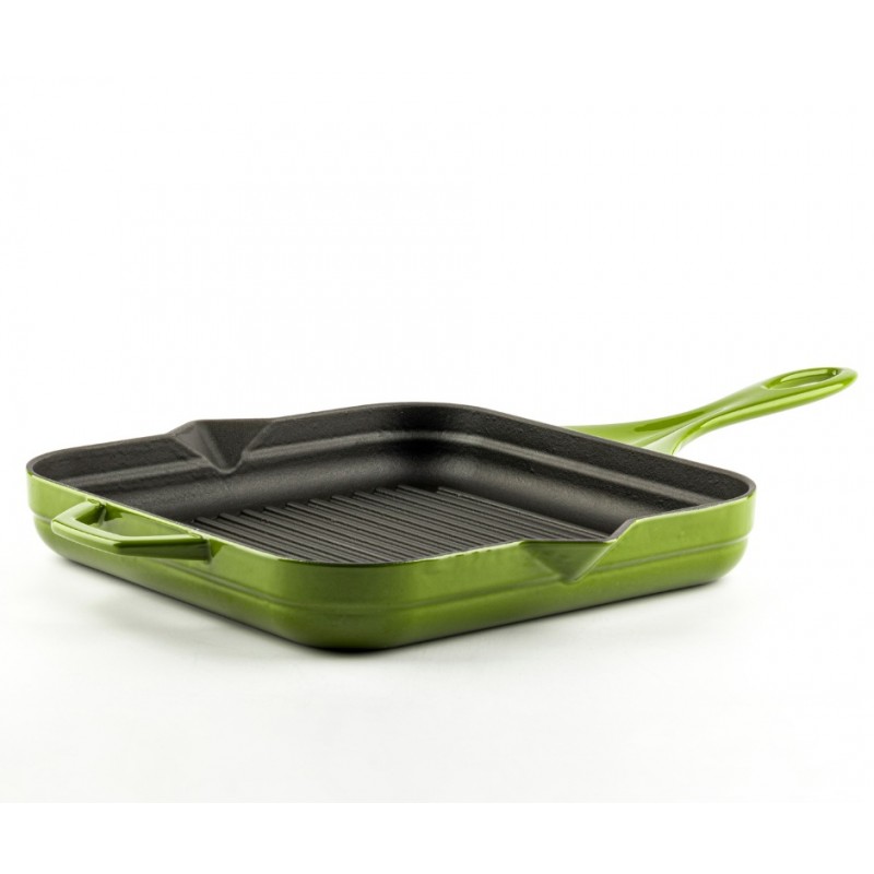 Emaljeret støbejernspande til grill Solagio, Bamboo, 28x28cm - 
