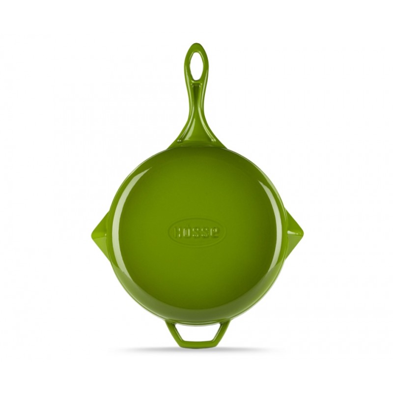 Emaljeret støbejernspande Hosse, Bamboo, Ф28cm | Flad støbejernspande | Støbejernspande |