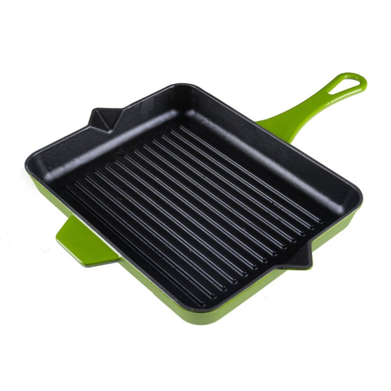 Emaljeret støbejernspande til grill Solagio, Bamboo, 23x32cm - 