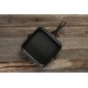 Emaljeret støbejernspande til grill Hosse, Black Onyx, 28x28cm | Støbejernspande til grill | Støbejernspande |