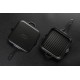 Emaljeret støbejernspande til grill Hosse, Black Onyx, 28x28cm | Støbejernspande til grill | Støbejernspande |