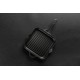 Emaljeret støbejernspande til grill Hosse, Black Onyx, 28x28cm | Støbejernspande til grill | Støbejernspande |